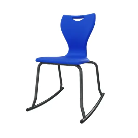 En Rock Educational Chair - Size 6 - Black Frame - Royal Blue